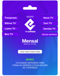 Gift Card GRUPO TVExpress- Mensal